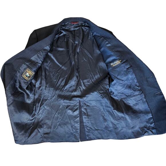 Hart Schaffner Marx Softly Tailored Blazer Dillards Wool Suit Jacket Size 41R - Picture 11 of 16